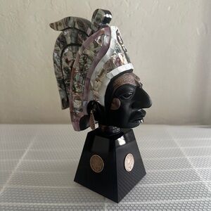 Black and Silver Decorative Bust